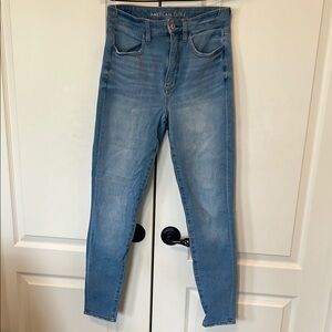 American Eagle Outfitters Blue Skinny Jeans with Classic Style
